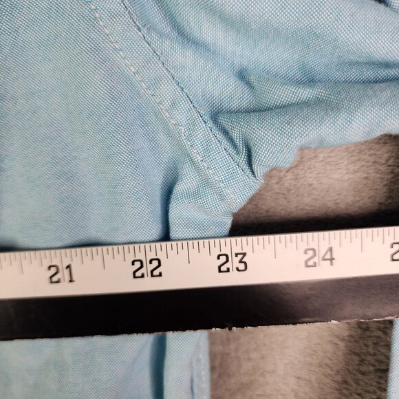 Men's Gap Light Blue Shirt Long Sleeve Button Down 100% Cotton Size L - Picture 9 of 11